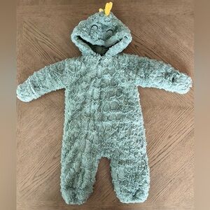 Koala Kids Plush Green Dinosaur Footie/Bunting